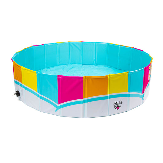 Rainbow Hard Side Dog Pool banner